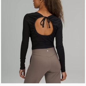 Lululemon Open Back Ribbed Longsleeve